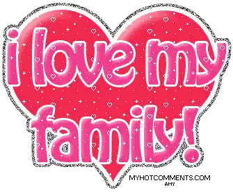 I Love My Family Sticker - I Love My Family Stickers