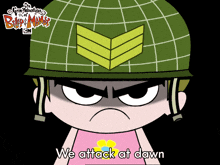 We Attack At Dawn Mandy GIF - We Attack At Dawn Mandy The Grim Adventures Of Billy And Mandy GIFs