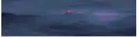 a cartoon drawing of a pink heart with a skeleton coming out of it .