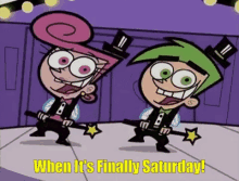 Saturday When Its Finally Saturday GIF - Saturday When Its Finally Saturday Fairly Odd Parents GIFs