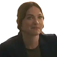 a woman with her eyes closed and a slight smile on her face