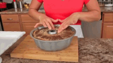 Laura In The Kitchen: Chocoflan Recipe GIF