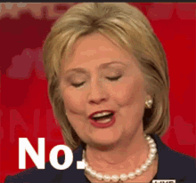 No Hillary Clinton GIF - No Hillary Clinton Smh GIFs