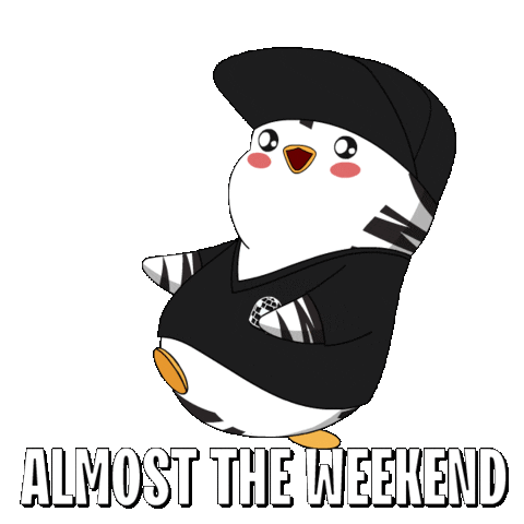Friday Weekend Sticker - Friday Weekend Penguin Stickers
