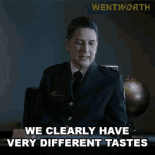 We Clearly Have Different Tastes Governor Joan Ferguson GIF - We Clearly Have Different Tastes Governor Joan Ferguson S2e1 GIFs