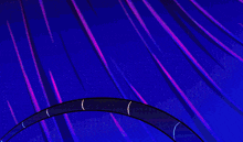 a cartoon character is holding a sword in front of a neon sign that says `` suck you '' .