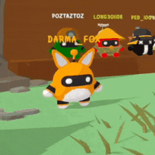 a cartoon character with the name darma fox