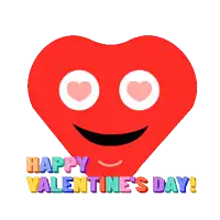 a happy valentine 's day greeting card with a heart