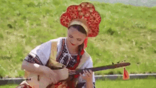 kokoshnik guitar playing music musician