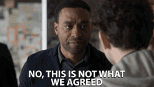 no this is not what we agreed chiwetel ejiofor james copley the old guard not what we agreed