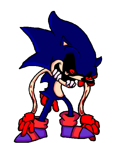 X-terion Down Pose Sticker - X-terion Down Pose Sonic Exe Stickers