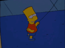 the simpsons bart simpson night flying kite hello mother dear