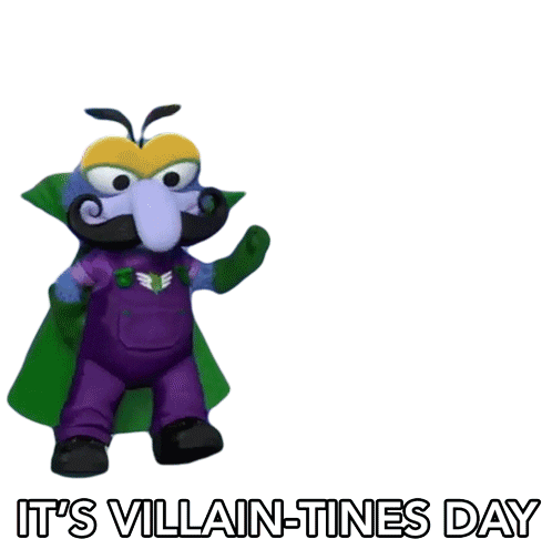 Its Villaintines Day Dr Meanzo Sticker - Its Villaintines Day Dr Meanzo Muppet Babies Stickers