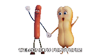 Welcome To Foodtopia Frank Sticker