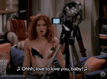 will and grace will and grace gifs debra messing grace adler love to love you