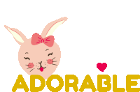 Adorable Bunnyhappy Sticker - Adorable Bunnyhappy Love Stickers