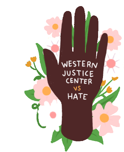 Western Justice Center Vs Hate Stop Hate Sticker - Western Justice Center Vs Hate Stop Hate Equality Stickers