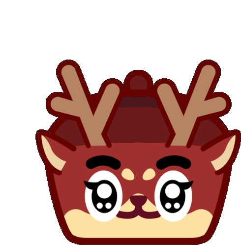 Rudolph Animal Sticker - Rudolph Animal Cute Stickers