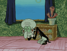 Squidward Tentacles Giggle GIF - Squidward Tentacles Giggle Happy GIFs