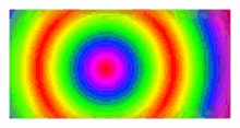 rainbow colorful waves circle pattern