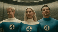 a man and a woman in fantastic four costumes