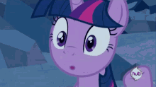 twilight sparkle from my little pony looks surprised