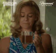 Drinking Hot Tea Thinking About You GIF - Drinking Hot Tea Thinking About You Paramount Network GIFs