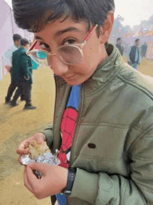 Arul Vashistha Eating His Chicken Roll Alone GIF - Arul Vashistha Eating His Chicken Roll Alone GIFs