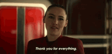 Thank You For Everything Laan Noonien Singh GIF - Thank You For Everything Laan Noonien Singh Christina Chong GIFs