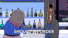 Should We Order Alcohol Need A Drink GIF