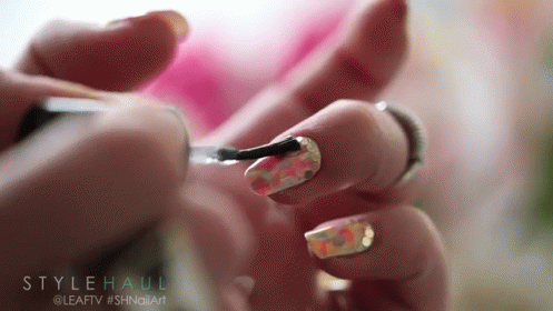 Spring Nail Idea GIF - Nails Diy Diy Nails GIFs