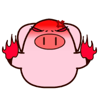 Piggy Mad Sticker - Piggy Mad Angry Stickers
