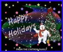 Happy Holidays Snowman GIF - Happy Holidays Snowman GIFs