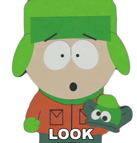 Look Kyle Broflovski Sticker - Look Kyle Broflovski South Park Stickers