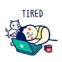 Knackered Exhausting Sticker - Knackered Exhausting Stress Stickers
