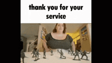 Thank You For Your Service Big Girl GIF - Thank You For Your Service Big Girl Fat Girl GIFs