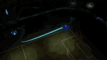 neon lights stadium race track football track drones race track