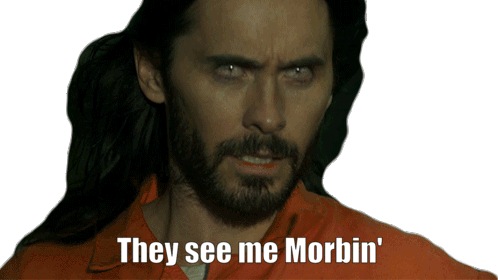 They See Me Morbin Morbius Sticker - They See Me Morbin Morbius Morbius Sweep Stickers