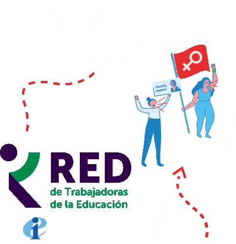 Red De Trabajadoras De La Educación Ieal Sticker - Red De Trabajadoras De La Educación Ieal Redieal Stickers