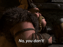 a cartoon character says no you don t
