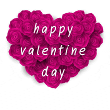 Happy Valentine'S Day Greetings GIF - Happy Valentine'S Day Greetings Pink Rose Flowers GIFs