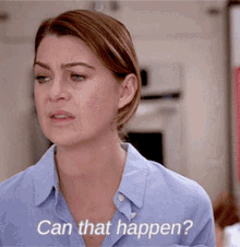 Greys Anatomy Meredith Grey GIF - Greys Anatomy Meredith Grey Can That Happen GIFs