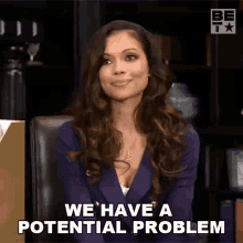 We Have A Potential Problem Kimberly GIF - We Have A Potential Problem Kimberly Black Hamptons GIFs