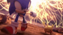 Sonic The Hedgehog Pikachu GIF - Sonic The Hedgehog Pikachu Smash Bros GIFs