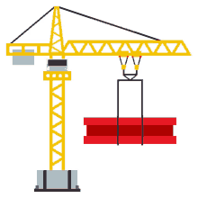 building construction travel joypixels construction crane