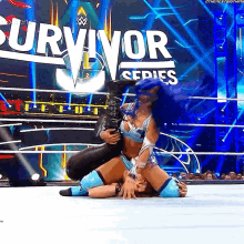 sasha banks pin wwe survivor series wrestling