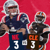 Cleveland Browns (3) Vs. New England Patriots (3) First-second Quarter Break GIF - Nfl National Football League Football League GIFs