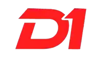 a white background with a red letter d1 on it