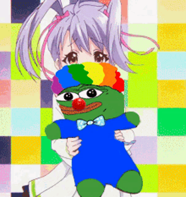 Pepe as an anime character