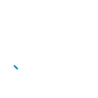 a blue circle with the word frei and a pink heart inside of it